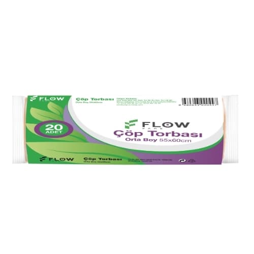 FLOWPACK ÇÖP TORBASI ORTA 55X60 20 LI
