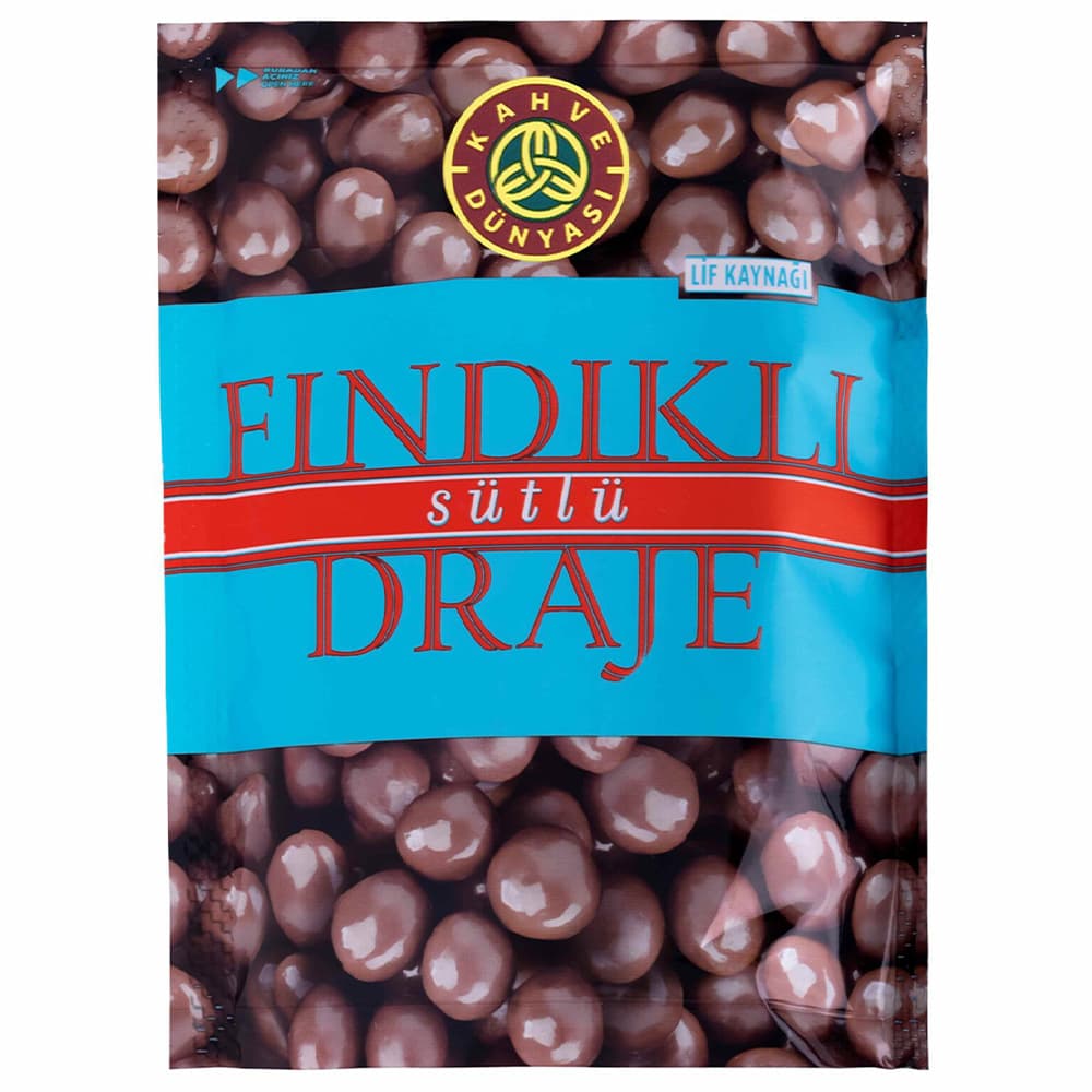 KAHVE DÜNYASI SÜTLÜ ÇİKOLATALI FINDIK DRAJE